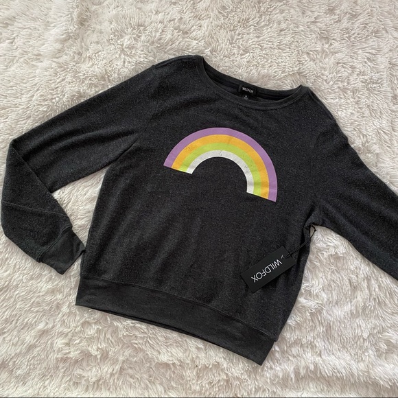 WILDFOX Over the Rainbow Baggy Beach Jumper NWT M - Picture 8 of 8